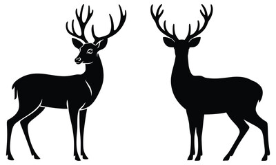 deer silhouette vector