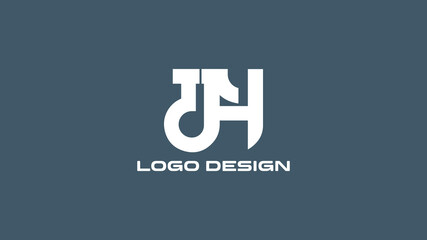 Creative TH monogram logo design with interlocking bold letters, ideal for tech startups, professional services, or modern business branding