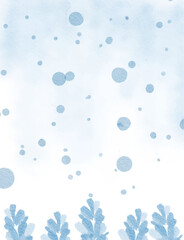 soft blue colorful abstract illustration, background, wallpaper, card invitation design