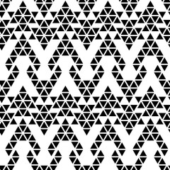 Fototapeta premium Triangle arrow seamless pattern