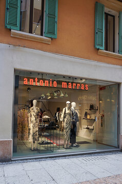 Verona, Italy - May 12, 2025: Signage Antonio Marras store at Italy