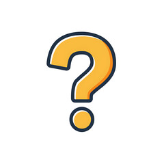 Vector Icon of A Question Marke with Modern Design, Flat Style