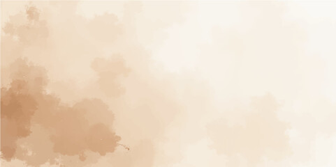 Vintage bright brown sky with white clouds and sun, a textured cloudscape perfect for a grunge background