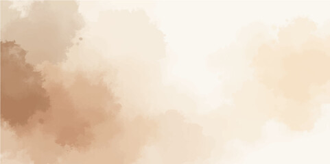 Vintage bright brown sky with white clouds and sun, a textured cloudscape perfect for a grunge background