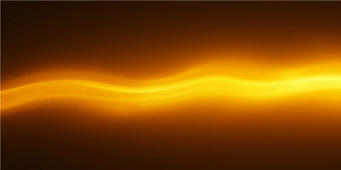 Abstract orange and yellow waves illustrate a bright, fiery energy with a glowing gradient design