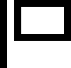 Obraz premium Report Flag Interface Icon Vector Symbol for Content Moderation and Safety