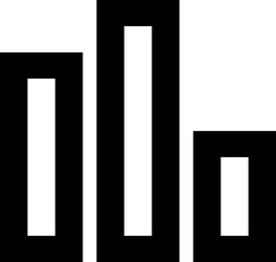 Bar Chart Statistics Data Analysis Icon Vector Design