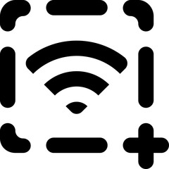 WiFi Add Network Connect Wireless Internet Plus Icon Vector