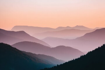 Obraz premium Majestic mountain range banner