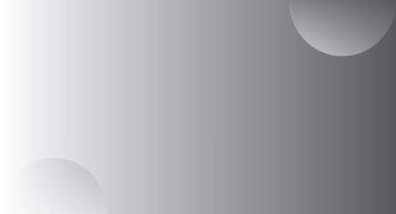 Abstract Gray Gradient Background with Two Semi-Circular Shapes.