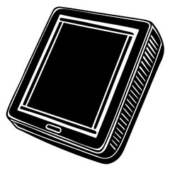 digital tablet pc with blank screen
