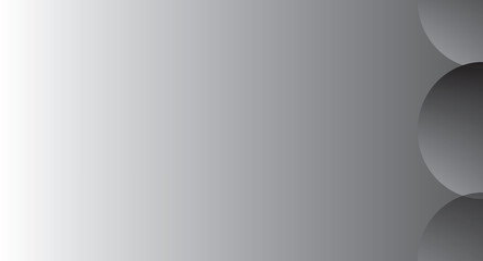 Abstract Gray Gradient Background with Overlapping Circles Design.