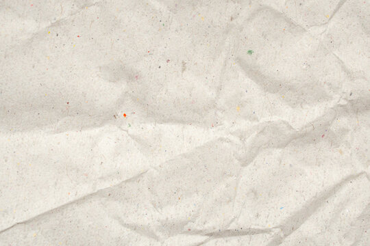 Abstract crumpled and creased recycle paper texture background