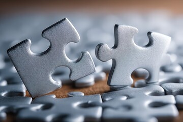 Fototapeta premium Puzzle pieces banner