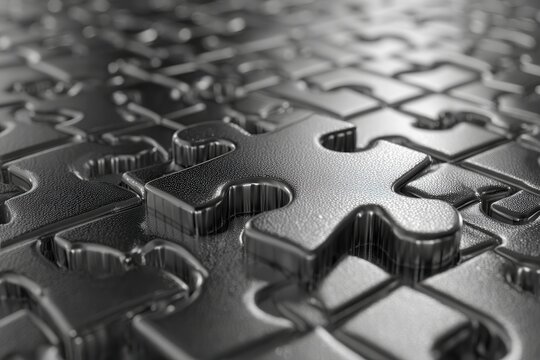 Puzzle pieces banner