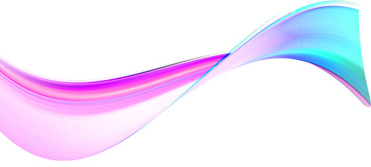Abstract Pink and Teal Swirling Wave: Dynamic, Energetic, Modern Design Element