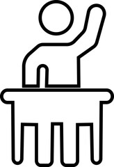 Teaching classroom icon, Students who learn and grow on their own with various subjects. Education content vector, Teachers, Professors, , education, books, instruct, knowledge and pedagogy icons