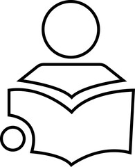 Teaching classroom icon, Students who learn and grow on their own with various subjects. Education content vector, Teachers, Professors, , education, books, instruct, knowledge and pedagogy icons