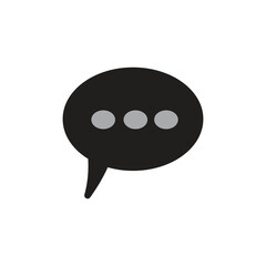 bubble chat logo icon illustration flat