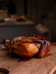 Juicy Rotisserie Chicken Ready to Serve.