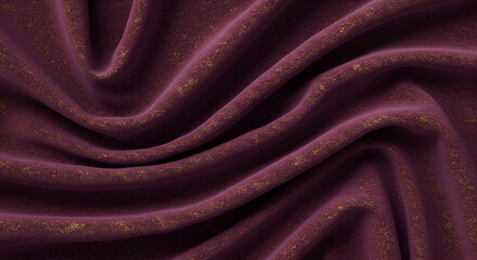 Deep burgundy fabric draped in folds