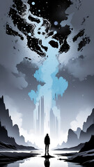 Mind Power Concept in Abstract Illustration