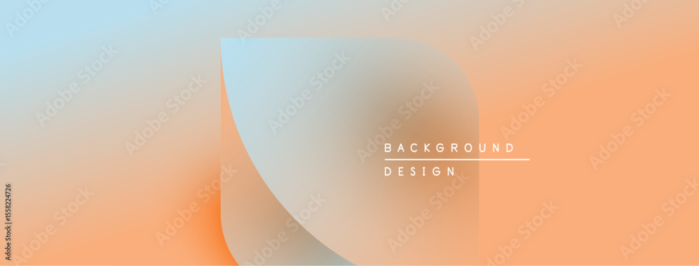 Fototapete Abstract gradient background. Soft colors blend, creating smooth transitions. Minimalist design with text overlay. Modern aesthetic.