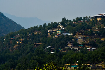 mountain village in the alps