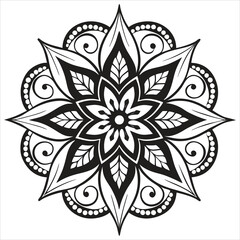  Vector doodle mandala . Ornamental luxury mandala Mandala Line Illustration . various mandala . Mandala Pattern Designs . Henna mandala. Mehndi style. Decorative pattern in oriental style.