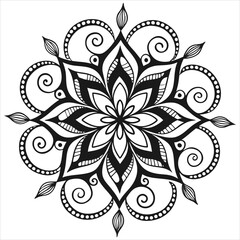  Vector doodle mandala . Ornamental luxury mandala Mandala Line Illustration . various mandala . Mandala Pattern Designs . Henna mandala. Mehndi style. Decorative pattern in oriental style.