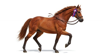 Fototapeta premium Award winning horse in motion