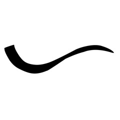 hand lettering underline vector