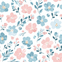 Floral Seamless Pattern – Elegant Botanical Background Design