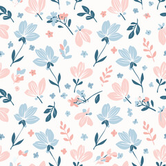 Floral Seamless Pattern – Elegant Botanical Background Design
