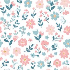 Floral Seamless Pattern – Elegant Botanical Background Design