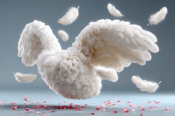 White feathers banner