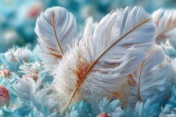 White feathers banner