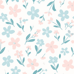 Floral Seamless Pattern – Elegant Botanical Background Design
