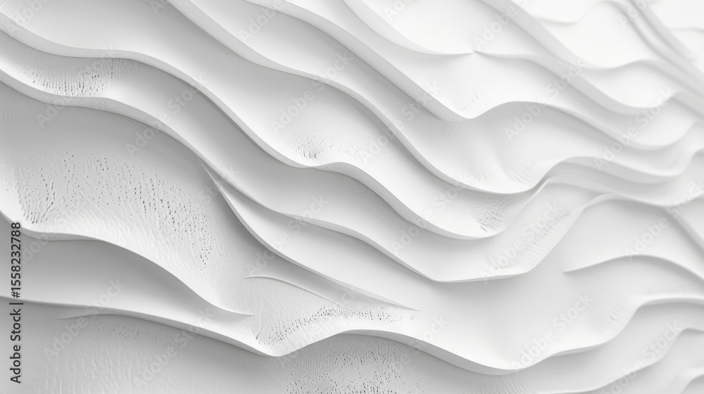 Poster high-resolution close-up of white paper texture with organic lines and subtle grain