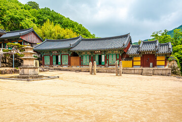 Buildings in the Beomeosa Temple Komlex near Busan in South Korea
