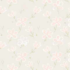 Floral Seamless Pattern – Elegant Botanical Background Design