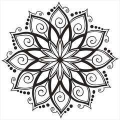  Vector doodle mandala . Ornamental luxury mandala Mandala Line Illustration . various mandala . Mandala Pattern Designs . Henna mandala. Mehndi style. Decorative pattern in oriental style.