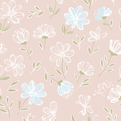 Floral Seamless Pattern – Elegant Botanical Background Design