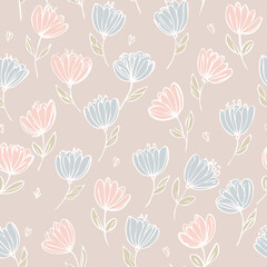 Floral Seamless Pattern – Elegant Botanical Background Design