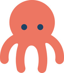 Obraz premium red octopus