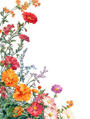 Vibrant flower arrangement botanical garden artwork natural setting close-up view beauty of nature