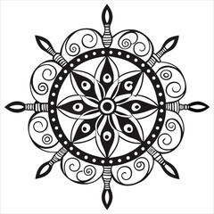 Vector doodle mandala . Ornamental luxury mandala Mandala Line Illustration . various mandala . Mandala Pattern Designs . Henna mandala. Mehndi style. Decorative pattern in oriental style.	