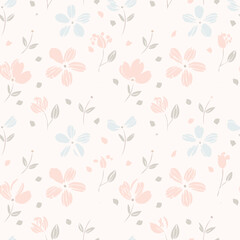 Floral Seamless Pattern – Elegant Botanical Background Design
