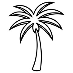 Palm Tree Icon | Generative AI Vector & Linocut Silhouette Design