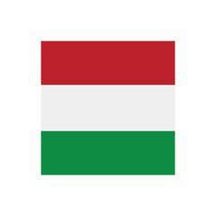 Flag of Hungary. Hungary rounded square flag icon digital vector illustration